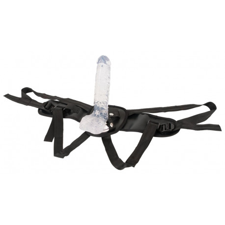 Crystal Clear Strap-on Harness med Dildo