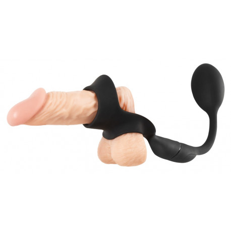 Rebel Fjernbetjent Cock Ring og Anal Vibrator