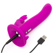 Happy Rabbit Vibrerende Rabbit Vibrator Strap-on Kit med Harness