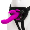 Happy Rabbit Vibrerende Rabbit Vibrator Strap-on Kit med Harness