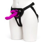 Happy Rabbit Vibrerende Rabbit Vibrator Strap-on Kit med Harness