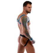 Svenjoyment Bondage Neopren Look Jock med Brystsele