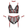 Cottelli Bondage Curve Longline Lingeri Sæt