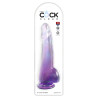 King Cock Clear Color Dildo med Sugekop og Testikler