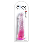 King Cock Clear Color Dildo med Sugekop