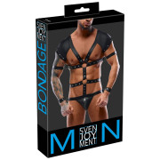 Svenjoyment Bondage Bodysuit Harness med 4 Manchetter