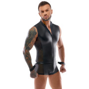 Svenjoyment Bondage Kort Overall i Mat Look