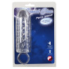 Crystal Clear Penis Sleeve med Knopper og Testikelring