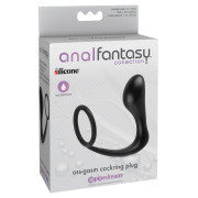 Anal Fantasy Ass-Gasm Silikone Penisring med Anal Plug