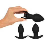 Black Velvets Vibrerende Anal Training Silikone Buttplug Sæt