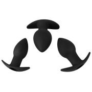 Black Velvets Vibrerende Anal Training Silikone Buttplug Sæt