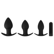 Black Velvets Vibrerende Anal Training Silikone Buttplug Sæt