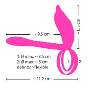 Couples Choice Fjernbetjent Dobbelt Multi Par Vibrator