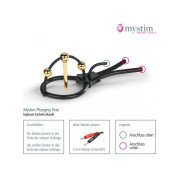 Mystim Plunging Pete Elektrosex Glansring med Dilator