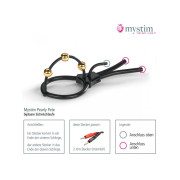 Mystim Pearly Pete Elektrosex Glansring med Kugler