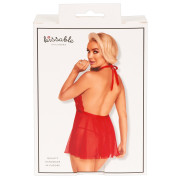 Kissable Rød Babydoll med Blonder med G-streng