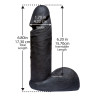 Vac-U-Lock CodeBlack Realistisk Dildo med Testikler