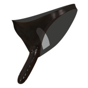 Late X Latex Trusse med Dobbelt Strapon Dildo