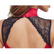 Cottelli Bundløs Rød Body med Strømpeholdere