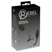 Rebel Cock and Ball Ring med Fjernbetjen Vibrerende Buttplug