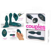 Couples Choice Opladelig Vibrator med 4 Silikone Hoveder