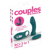 Couples Choice Fjernbetjent 3 i1 Vibrator Sæt
