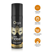 Orgie Dual Vibe! Kissable Pina Colada Stimulations Gel