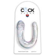 King Cock Clear Double Trouble Dobbelt Dildo