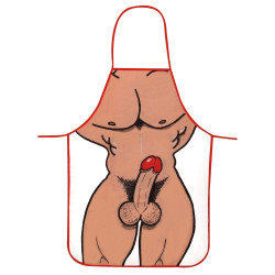 Forklæde med Nøgen Mande Krop