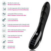 Mystim Sizzling Simon E-Stim Dildo Vibrator