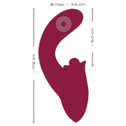 Javida Støde Vibrator med Bankende klitoris Stimulator