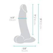 B-Vibe Slipskin Curvy Buet Silikone Dildo