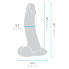 B-Vibe Slipskin Curvy Buet Silikone Dildo