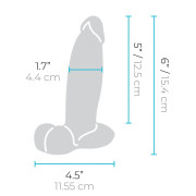 B-Vibe Slipskin Girthy Ekstra Stor Silikone Dildo
