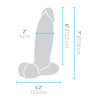 B-Vibe Slipskin Girthy Ekstra Stor Silikone Dildo