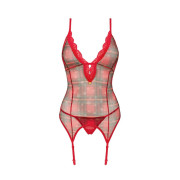 Obsessive Jollymore Rød Ternet Hofteholder Sæt