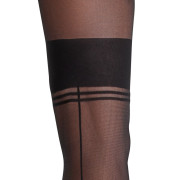 Cottelli Strømpebukser med Vævede Trusser og Strømpebånd