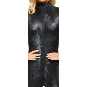 Cottelli Jumpsuit i Slangeskinds Look med Lynlås