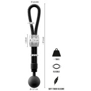 Rebel Rope Cock Strap Silikone Penisring med Kugle