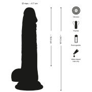 Crystal Clear Gennemsigtig Vibrator med Sugekop