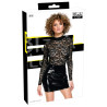 Black Level Lak Nederdel med Blonde Bluse