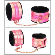 Vivid Sakura Bondage Sæt i Pink Metallic Look