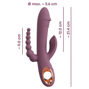 You2Toys Slim Triple Plum Silikone Vibrator
