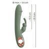 You2Toys Slim Rabbit Olive Vibrator