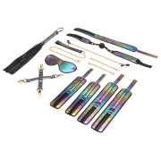 Vivid Niji Bondage Sæt i Glossy RainbowMetallic Look