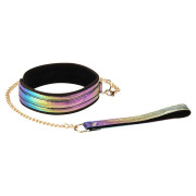 Vivid Niji Bondage Sæt i Glossy RainbowMetallic Look