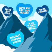 Unihorn Mountn Peak Enhjørning Tunge Vibrator