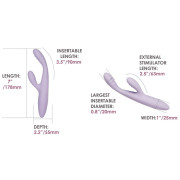 Svakom Cici 2 Rabbit Vibrator med Varmefunktion