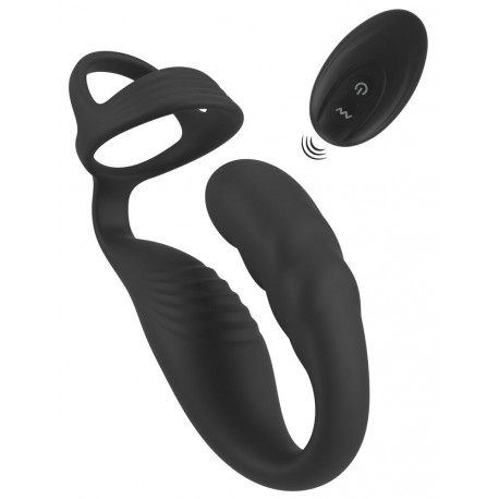Rebel Cock Ring med Fjernbetjent Prostata Vibrator