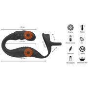 Rebel Cock Ring med Fjernbetjent Prostata Vibrator